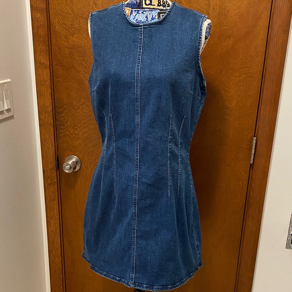 A.n.a a new approach Sleeveless Denim Dress size xl